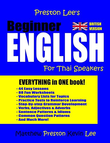 9781983491290: Preston Lee's Beginner English For Thai Speakers (British) (Preston Lee's English For Thai Speakers (British Version))