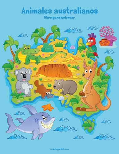 9781983570292: Animales australianos libro para colorear 1