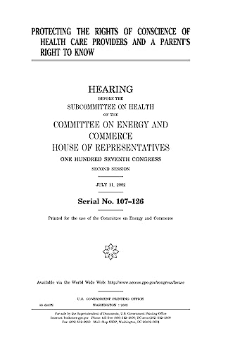 9781983613456: Protecting the rights of conscience of health care providers and a parent’s right to know