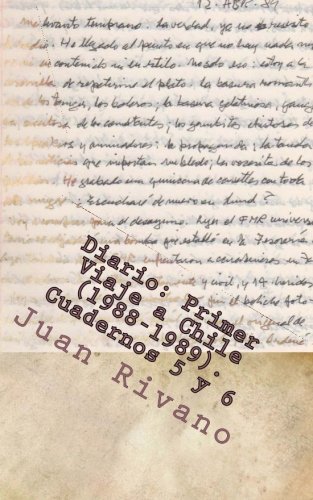 9781983717390: Diario: Primer Viaje a Chile (1988-1989). Cuadernos 5 y 6