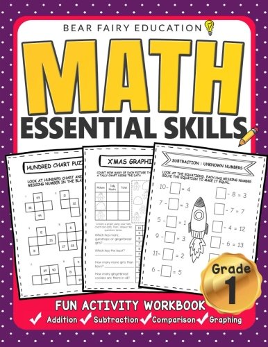 Stock image for Math Essential Skills for Grade 1, Activity Workbook for Kids, Math Workbooks: math workbooks grade 1, 1st grade math workbooks, 1st grade workbooks for sale by Revaluation Books
