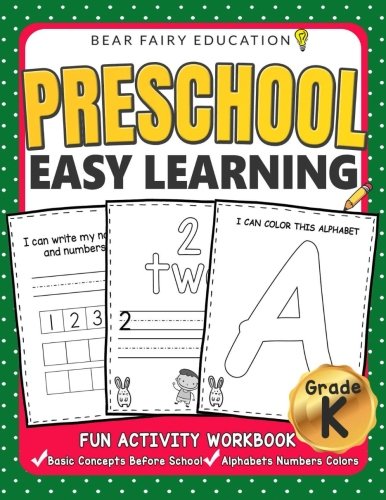 Stock image for Preschool Easy Learning Activity Workbook, Preschool Workbooks: Preschool Prep, Toddler Learning Book, Alphabet Tracing for sale by Revaluation Books