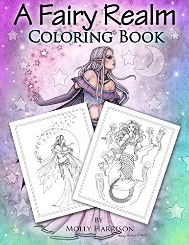 Stock image for A Fairy Realm Coloring Book: Featuring Fairies, Mermaids, Enchanting Ladies and More! for sale by WorldofBooks