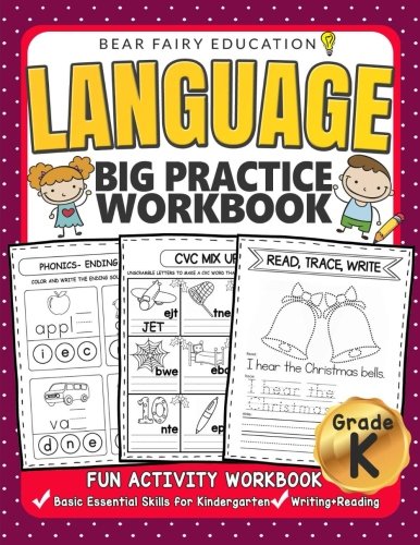 Stock image for Language Big Practice Workbook, Activity Book for Kindergarten: Basic Essential Skills Grade K, Kindergarten workbook (Education Workbook) for sale by SecondSale
