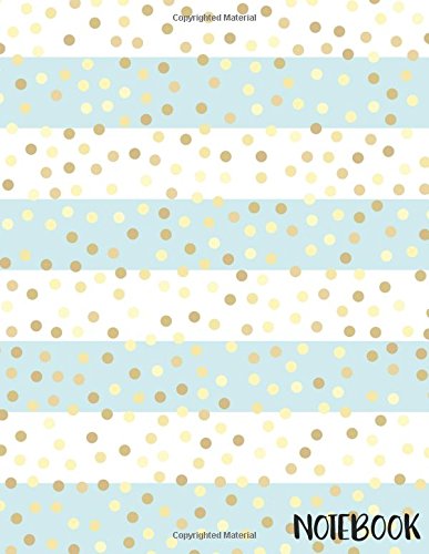 Stock image for Notebook: Golden Glitter Polka Dot Notebook (Composition Book Journal) (8.5 x 11 for sale by Ergodebooks