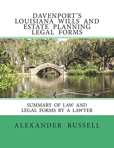 9781984246905: Davenport's Louisiana Wills And Estate Planning Legal Forms