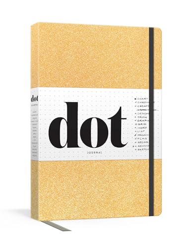 9781984825582: Dot Journal (Gold): A dotted, blank journal for list-making, journaling, goal-setting: 256 pages with elastic closure and ribbon marker