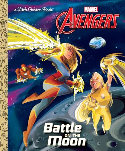 Beispielbild fr Battle on the Moon (Marvel Avengers) (Little Golden Book) zum Verkauf von SecondSale