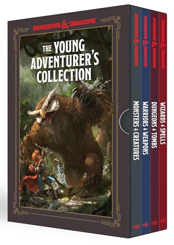 Stock image for The Young Adventurers Collection Box Set 1 [Dungeons Dragons 4 Books]: Monsters Creatures, Warriors Weapons, Dungeons Tombs, and Wizards . Dragons Young Adventurers Guides) for sale by Bulk Book Warehouse