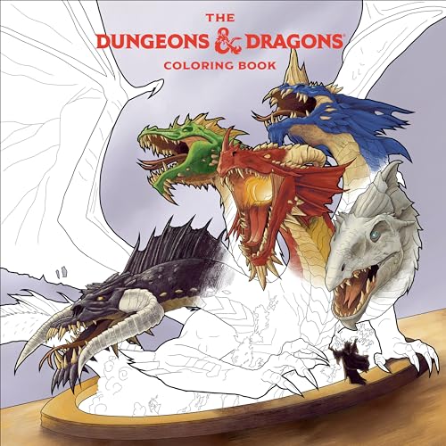 Imagen de archivo de The Dungeons Dragons Coloring Book: 80 Adventurous Line Drawings a la venta por Bookoutlet1