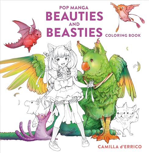 Beispielbild fr Pop Manga Beauties and Beasties Coloring Book zum Verkauf von HPB-Emerald