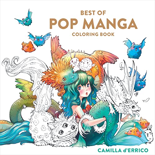 Imagen de archivo de Best of Pop Manga Coloring Book a la venta por Goodwill of Colorado