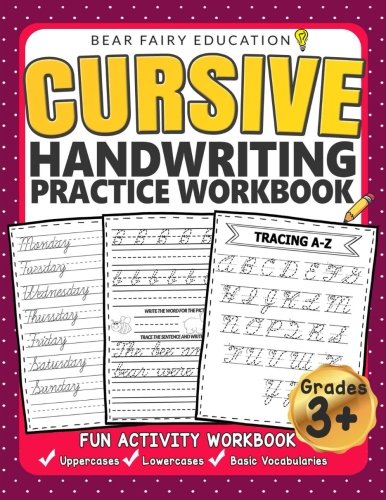 Stock image for Cursive Handwriting Practice Workbook for 3rd 4th 5th Graders: Cursive writing book, Alphabet Cursive Tracing Book, Cursive handwriting workbook for kids for sale by SecondSale