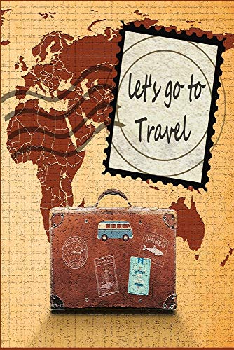 Beispielbild fr Let's go to travel: Itinerary Planner,Luggage Checklist Paperback & Travelers Notebook log To Write In zum Verkauf von Revaluation Books
