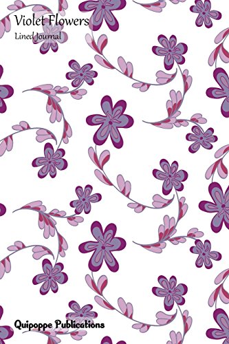 Stock image for Violet Flowers Lined Journal: Medium Lined Journaling Notebook, Violet Flowers Masculin Flowers Pattern Cover, 6x9, 130 Pages [Soft Cover ] for sale by booksXpress