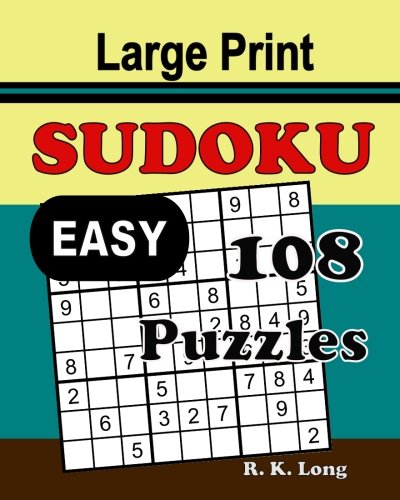 Stock image for Sudoku Easy Puzzles: 108 Large Print Full-Page Sudoku Puzzles Easy Level for sale by Bookmonger.Ltd