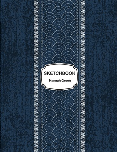 Stock image for Sketchbook: Sashiko indigo dye : 110 Pages of 8.5" x 11" Blank Paper for Drawing, Doodling or Sketching (Sketchbooks) [Soft Cover ] for sale by booksXpress