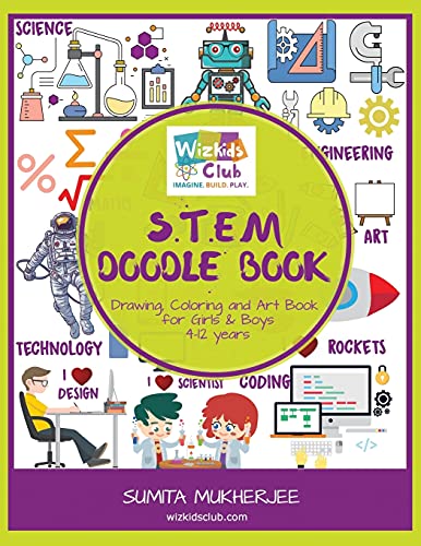 9781985608726: STEM Doodle Book: Drawing, Coloring and Art Book for Kids 4-12 years