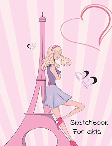 Imagen de archivo de Sketchbook For Girls: 110 Blank Pages for Drawing, Doodling, and Notes [Soft Cover ] a la venta por booksXpress