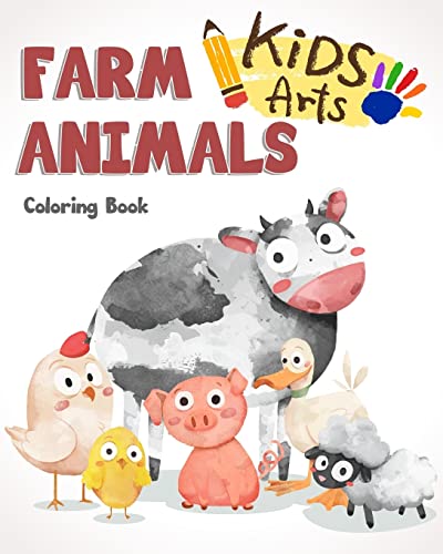 Stock image for farm Animals Coloring Book: farm animals books for kids & toddlers | Boys & Girls | activity books for preschooler | kids ages 1-3 2-4 3-5 (Easy & Educational Coloring Book) for sale by SecondSale