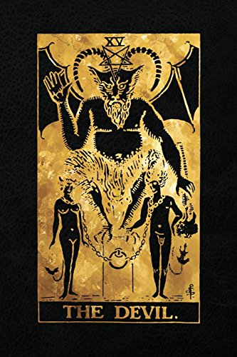 9781985838512: The Devil: 120 blank pages, The Devil Tarot Card Notebook - Black and Gold - Sketchbook, Journal, Diary (Tarot Card Notebooks)
