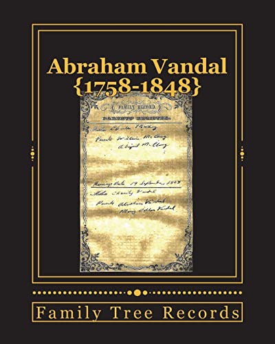 Stock image for Abraham Vandal 1758-1848 for sale by Save With Sam