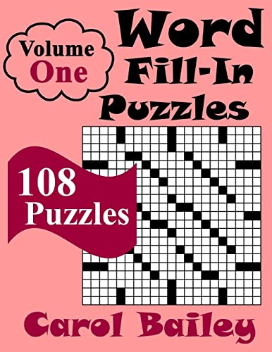 9781986005012: Word Fill-In Puzzles, Volume 1, 108 Puzzles