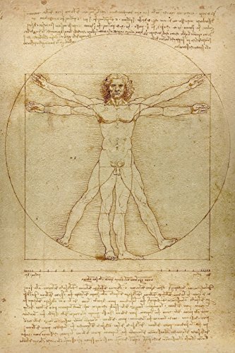 Stock image for Leonardo da Vinci Notebooks - The Vitruvian Man: 120 College ruled lined pages - Leonardo da Vinci  s Notebook, Journal, Sketchbook, Diary, Manuscript (The Vitruvian Man) for sale by WorldofBooks