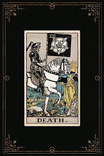 Stock image for Death: 120 Blank Lined Pages, 6 X 9 College Ruled, Death Tarot Card Notebook - Antique Vintage Style Journal, Diary, Notebook (Tarot Card Notebooks) (Antique Vintage Style - Tarot Card Notebooks) [Soft Cover ] for sale by booksXpress