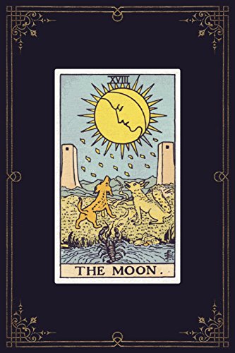 Stock image for The Moon: 120 Blank Lined Pages, 6 X 9 College Ruled Notebook, The Moon Tarot Card - Antique Vintage Style Journal, Diary, Notebook (Tarot Card . Vintage Style - Tarot Card Notebooks) [Soft Cover ] for sale by booksXpress