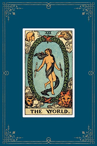 Stock image for The World: 120 Blank Lined Pages, 6 X 9 College Ruled Notebook, The World Tarot Card - Antique Vintage Style Journal, Diary, Notebook (Tarot Card . Vintage Style - Tarot Card Notebooks) [Soft Cover ] for sale by booksXpress