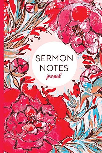Imagen de archivo de Sermon Notes Journal: Red And Pink Floral Journal With Prompts, 6x9 [Soft Cover ] a la venta por booksXpress