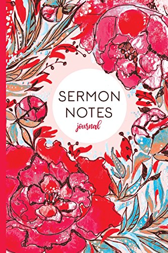 Stock image for Sermon Notes Journal: Red And Pink Floral Journal With Prompts, 6x9 [Soft Cover ] for sale by booksXpress