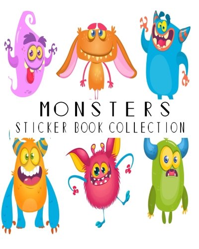 Stock image for Monsters Sticker Book Collection: Blank Sticker Album for kids Size 8x10: Volume 17 for sale by Revaluation Books
