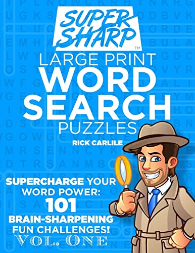 Stock image for SUPERSHARP Large Print Word Search Puzzles Volume 1: Supercharge Your Word Power: 101 Brain-Sharpening Fun Challenges! (UOL Mind) [Soft Cover ] for sale by booksXpress