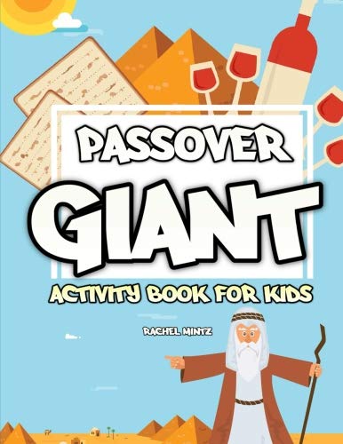 Imagen de archivo de Passover Giant Activity Book for Kids : Puzzles, Crosswords, Word Search, Mazes, Find the Difference, Coloring Pages (for Toddlers Too) - Black and White a la venta por Better World Books