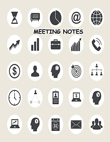 Stock image for Meeting Notes: Project Meetings Notes, Attendees, and Action items [Soft Cover ] for sale by booksXpress