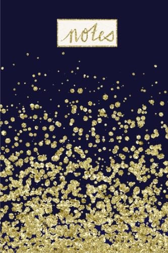 Stock image for Notes: Navy & Gold Notebook With Faux Glitter Detail; Great Gift For Mother?s Day Or Teacher Appreciation Gift! Trendy And Popular Notebook Journal For Women / Girls [Paperback] Notebooks, Pretty for sale by tttkelly1