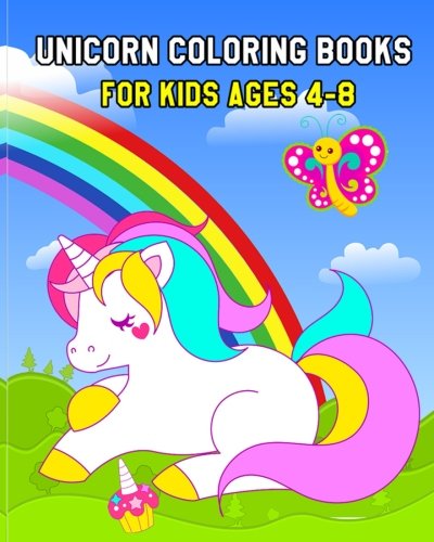 9781986925112: Unicorn Coloring Books For Kids Ages 4-8: Jumbo Unicorn Coloring Book and Activity Book in One (Mazes, Find the Differences & Word Search Puzzle for Kids)