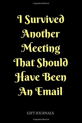 Stock image for I Survived Another Meeting That Should Have Been An Email: 6 x 9 inches, Lined Composition Journal, Gift Journals, Funny office journal for sale by Revaluation Books