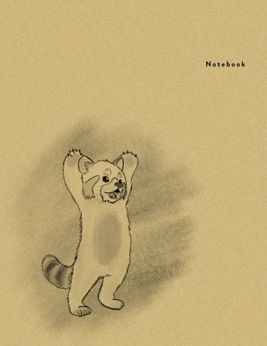 9781987714524: Notebook: Red Panda - Minimal Design Unlined Notebook - Large (8.5 x 11 inches) - 100 Pages: Volume 13