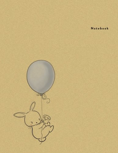 Stock image for Notebook: Baby Rabit Balloon - Minimal Design Unlined Notebook - Large (8.5 x 11 inches) - 100 Pages (Minimal Design Notebooks) for sale by Ergodebooks