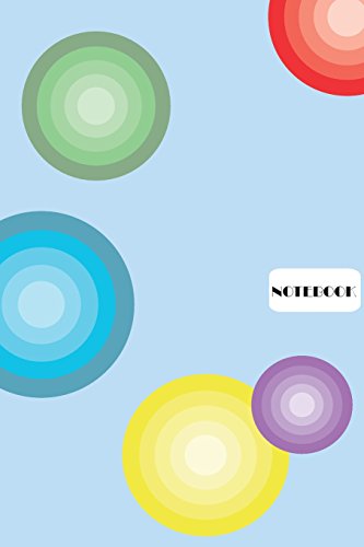 Stock image for Notebook: 110 Blank Lined Pages; 6" x 9" Notebook with Gradient Color Circles Design Cover; Matte Softcover; Blank Notebook [Soft Cover ] for sale by booksXpress