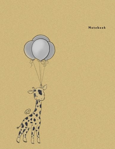 9781987715682: Notebook: Giraffe Balloon - Bimumonji's Minimal Design Unlined Notebook - Large (8.5 x 11 inches) - 100 Pages: Volume 18 (Minimal Design Notebooks)