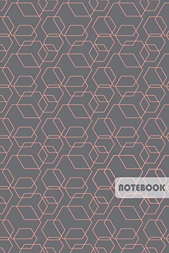 Stock image for Notebook: 110 Blank Lined Pages; 6" x 9" Notebook with Hexagon Shape Design Seamless Pattern Cover; Matte Softcover; Blank Notebook [Soft Cover ] for sale by booksXpress