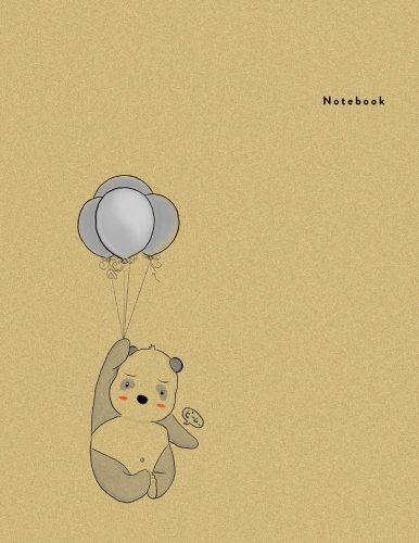9781987717532: Notebook: Baby Panda Balloon - Bimumonji's Minimal Design Unlined Notebook - Large (8.5 x 11 inches) - 100 Pages