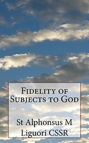 Imagen de archivo de Fidelity of Subjects to God a la venta por THE SAINT BOOKSTORE