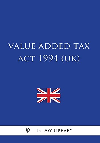 9781987774795: Value Added Tax Act 1994