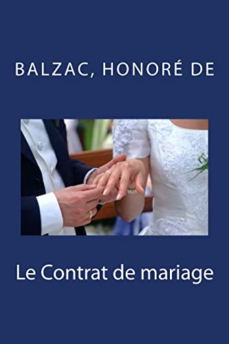 9781987782448: Le Contrat de mariage