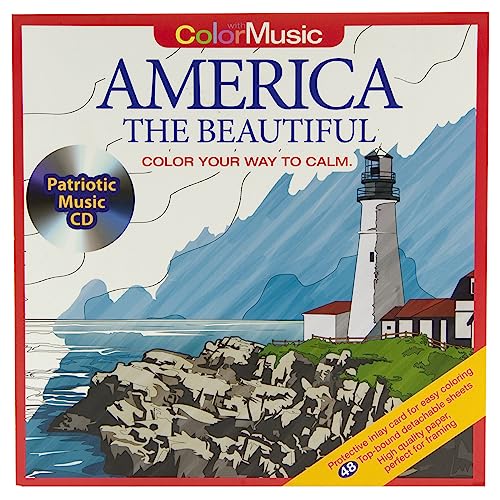 Stock image for America the Beautiful: Color Your Way to Calm [With Relaxation Music CD Included for Stress Relief] for sale by ThriftBooks-Dallas